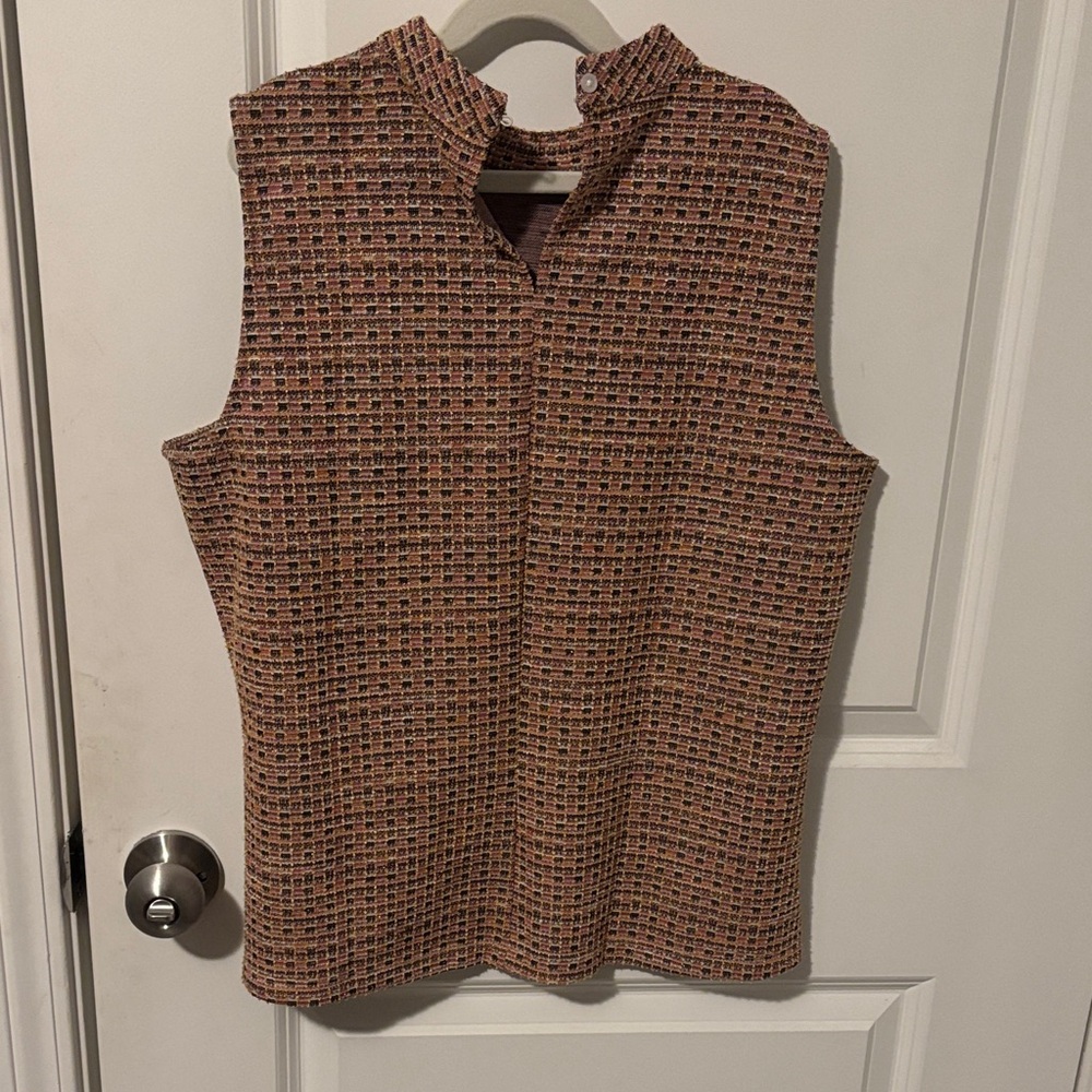 LOFT Multicolor Textured Tank Top - Picture 4 of 4